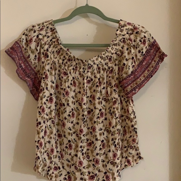 ๐ค$8 or 3 for $20 Jolt Girls peasant top multi color size L - Picture 1 of 5